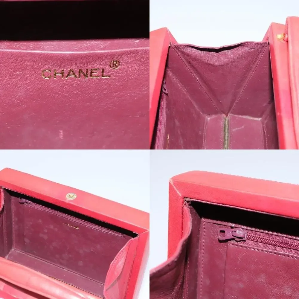 Chanel Matelasse Lambskin Handbag Red